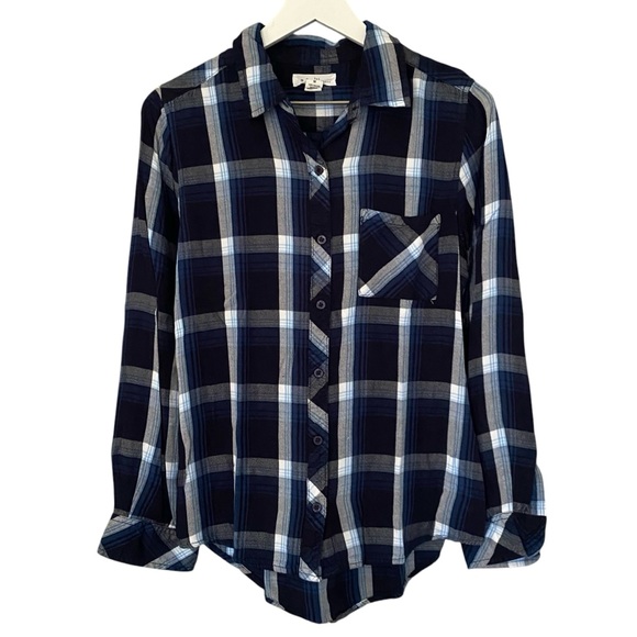 alc | at last classics Plaid Button Down Flannel Women’s Size Medium - Picture 10 of 10